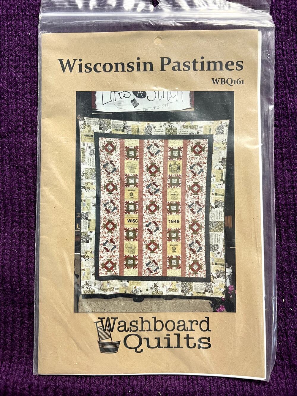 quilt pattern Wisconsin pastimes washboard quilts 61in x 76in